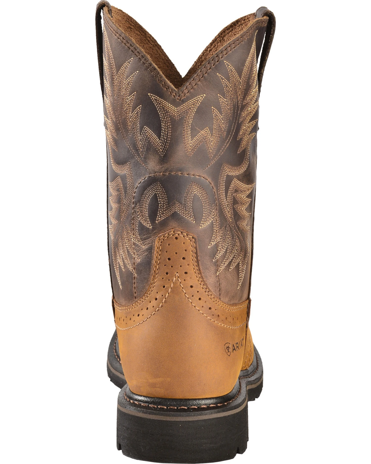 Ariat Men's 10" Sierra Pull On Western Work Boots - Square Toe 9 Ariat Men's 10" Sierra Pull On Western Work Boots - Square Toe - Image 7