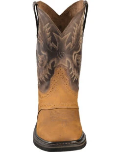Ariat Men's 10" Sierra Pull On Western Work Boots - Square Toe 12 Ariat Men's 10" Sierra Pull On Western Work Boots - Square Toe -Pro Boots Shop 030390 BR FT