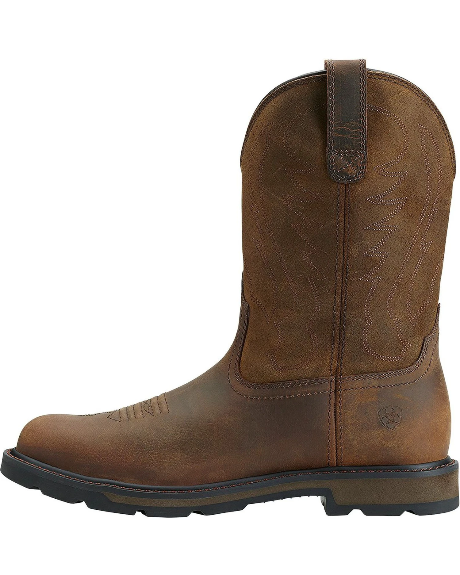 Ariat Men's Groundbreaker Pull On Work Boots - Round Toe 4 Ariat Men's Groundbreaker Pull On Work Boots - Round Toe - Image 2