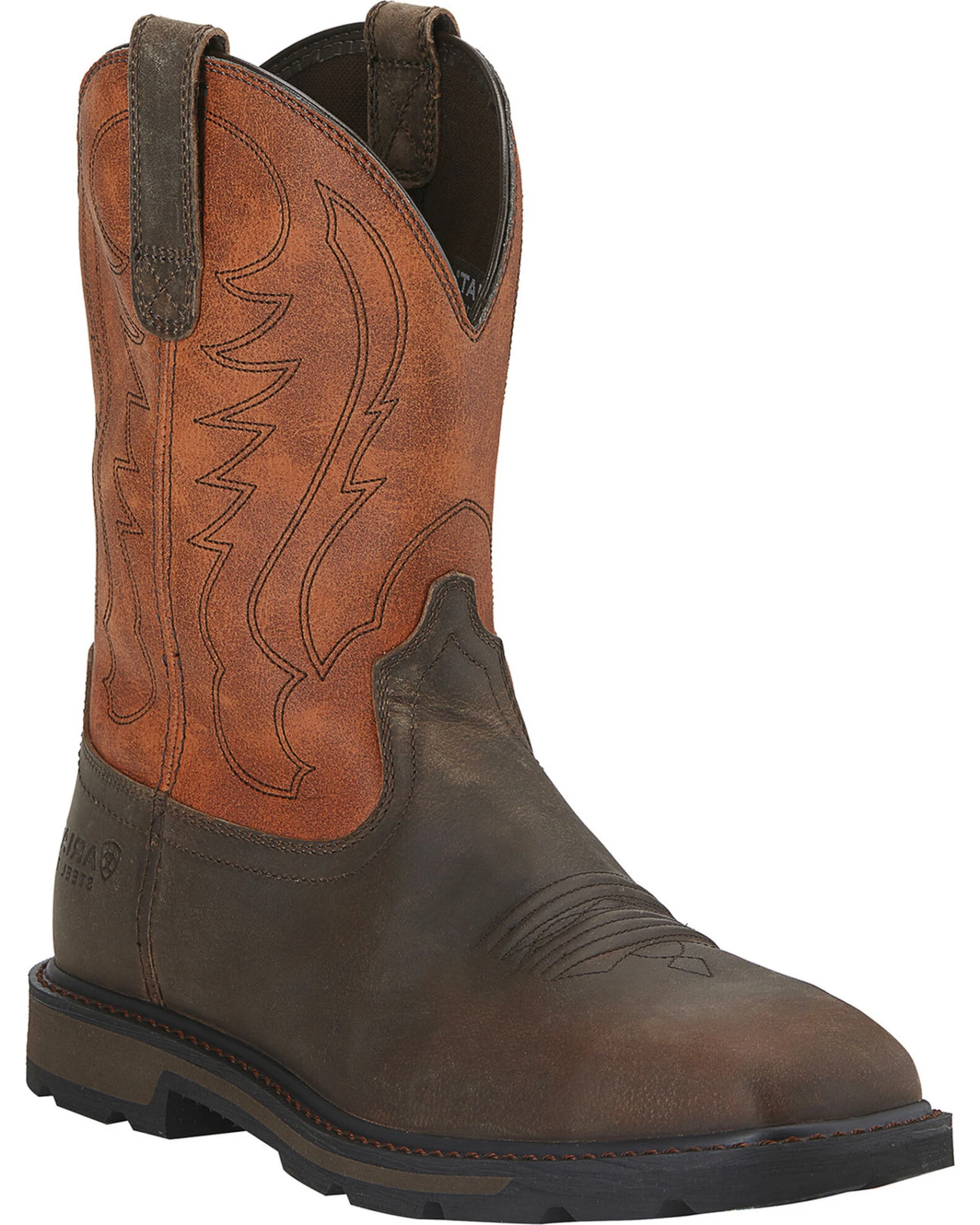 Ariat Men's Groundbreaker Steel Toe Western Work Boots 3 Ariat Men's Groundbreaker Steel Toe Western Work Boots