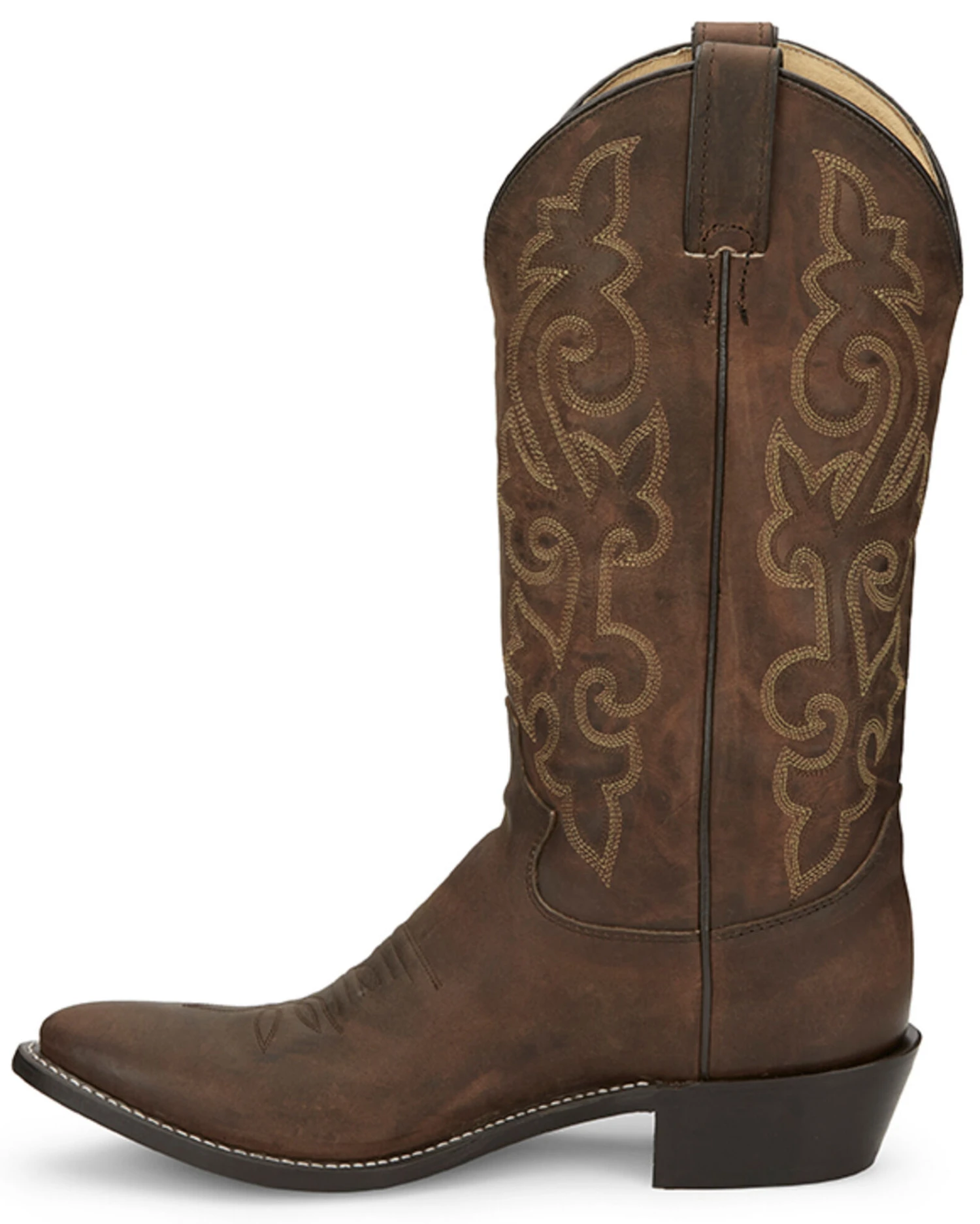 Justin Men's Leather Western Boots - Medium Toe 5 Justin Men's Leather Western Boots - Medium Toe - Image 3