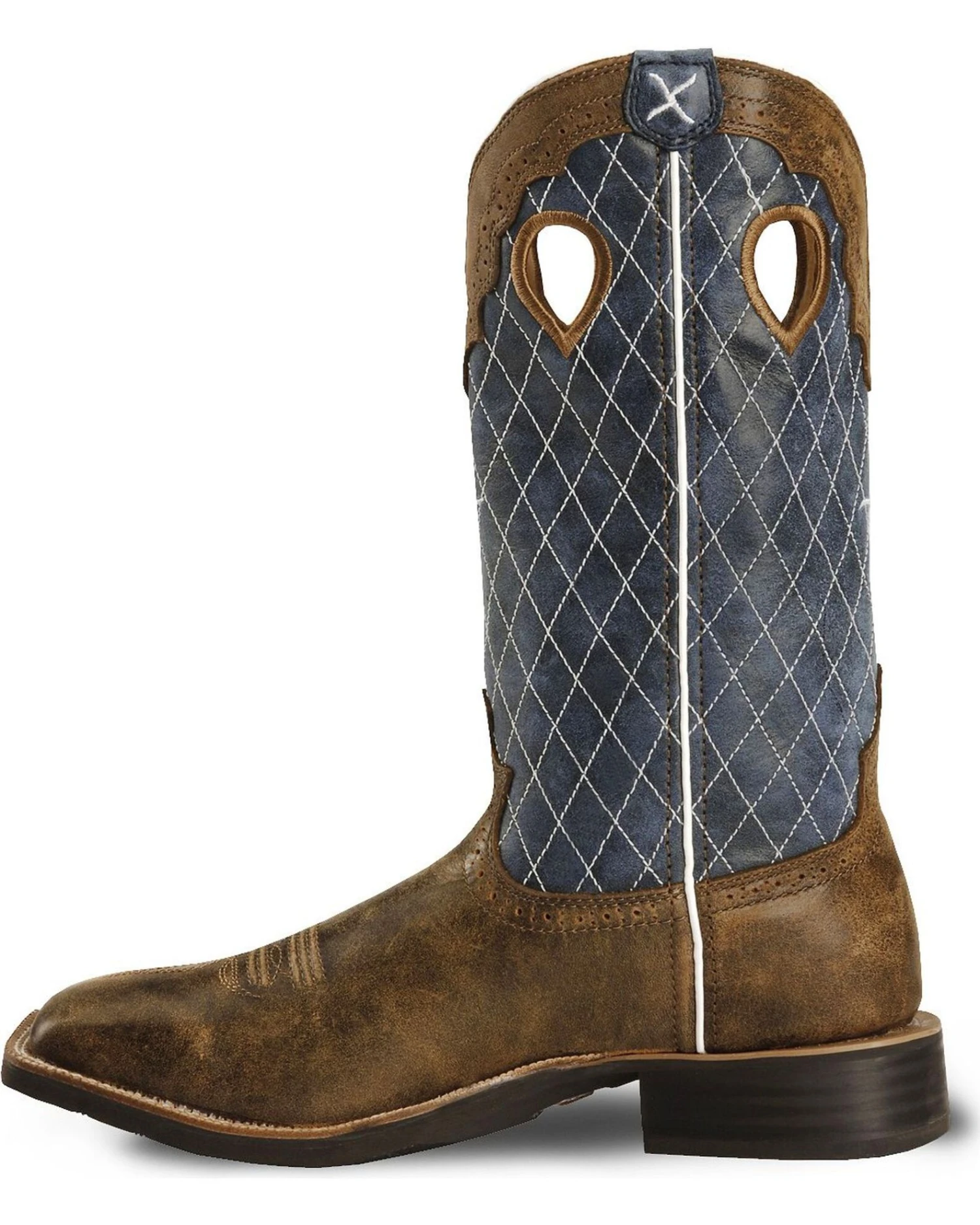 Twisted X Men's Distressed Ruff Stock Western Boots - Broad Square Toe 5 Twisted X Men's Distressed Ruff Stock Western Boots - Broad Square Toe - Image 3