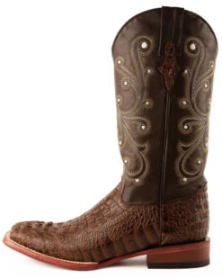 Ferrini Men's Caiman Croc Print Western Boots - Broad Square Toe 20 Ferrini Men's Caiman Croc Print Western Boots - Broad Square Toe -Pro Boots Shop 036G45 36 P3