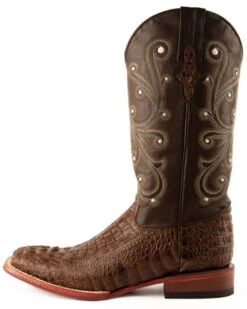 Ferrini Men's Caiman Croc Print Western Boots - Broad Square Toe 21 Ferrini Men's Caiman Croc Print Western Boots - Broad Square Toe -Pro Boots Shop 036G45 7059 P3