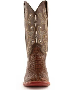 Ferrini Men's Caiman Croc Print Western Boots - Broad Square Toe 23 Ferrini Men's Caiman Croc Print Western Boots - Broad Square Toe -Pro Boots Shop 036G45 7059 P4