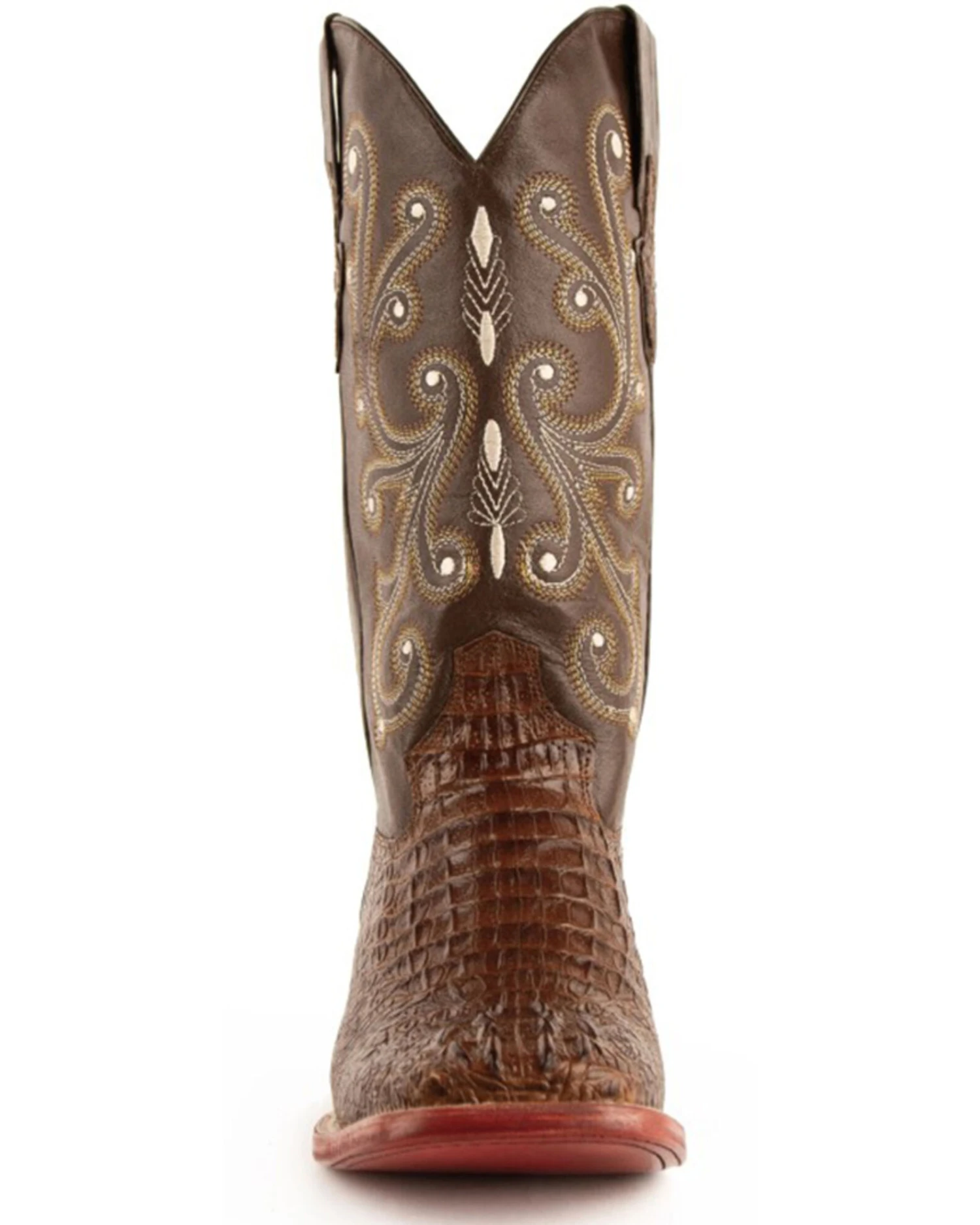 Ferrini Men's Caiman Croc Print Western Boots - Broad Square Toe 10 Ferrini Men's Caiman Croc Print Western Boots - Broad Square Toe - Image 8