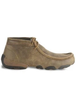 Twisted X Bomber Leather Lace-Up Driving Moccasins -Pro Boots Shop 038680 B1 RT