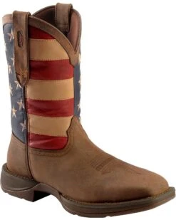 Rebel By Durango Men's Steel Toe American Flag Western Work Boots