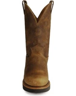 Justin Men's J-Max Blueprint Bay Gaucho EH Pull On Work Boots - Soft Toe -Pro Boots Shop 050B43 22 FT