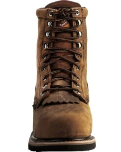 Justin Men's Pulley Waterproof MetGuard 8" Lace-Up Work Boots - Composite Toe -Pro Boots Shop 050D00 41 FT