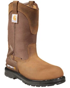Carhartt Water Repellent Wellington Pull On Work Boots - Steel Toe