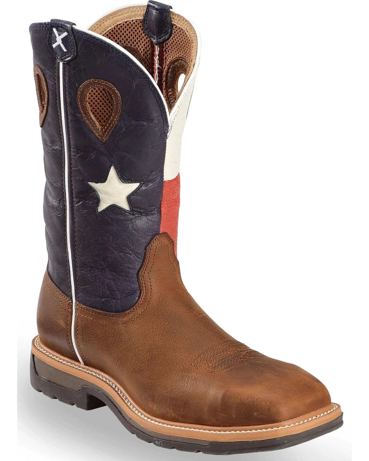 Twisted X Men's 12" Lite Cowboy Flag Steel Toe Work Boots 3 Twisted X Men's 12" Lite Cowboy Flag Steel Toe Work Boots