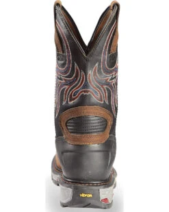 Justin Men's Tanker Western Work Boots - Steel Toe -Pro Boots Shop 050V74 JJ BK