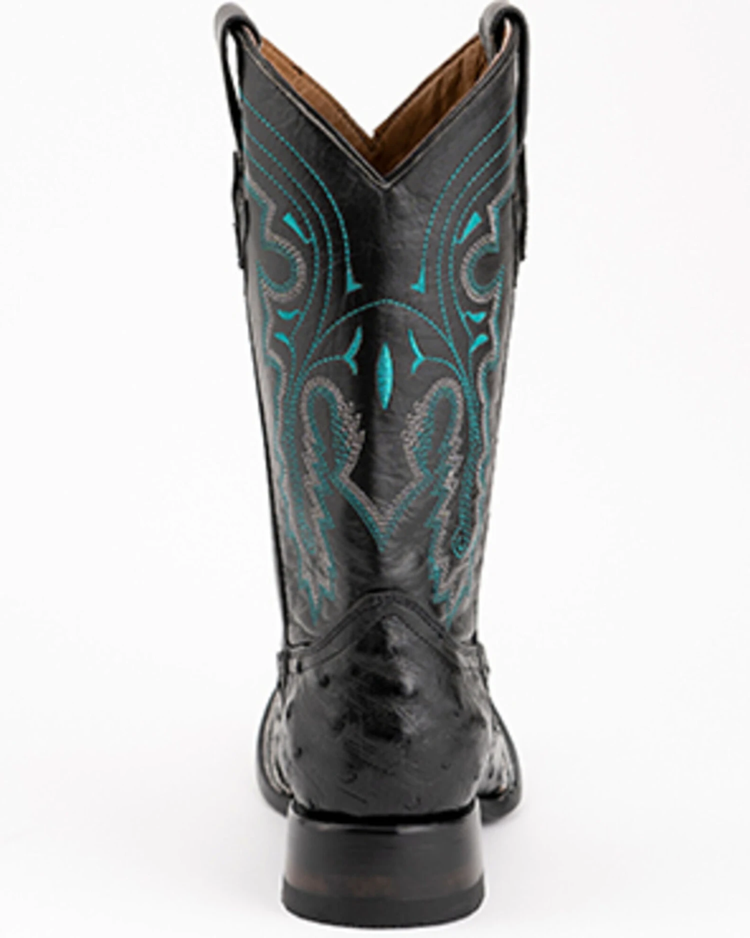 Ferrini Men's Full-Quill Ostrich Embroidered Western Boots - Broad Square Toe 7 Ferrini Men's Full-Quill Ostrich Embroidered Western Boots - Broad Square Toe - Image 5