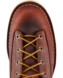 Danner Men's Brown Bull Run 8" Work Boots - Plain Toe -Pro Boots Shop 2000113146 200 TP