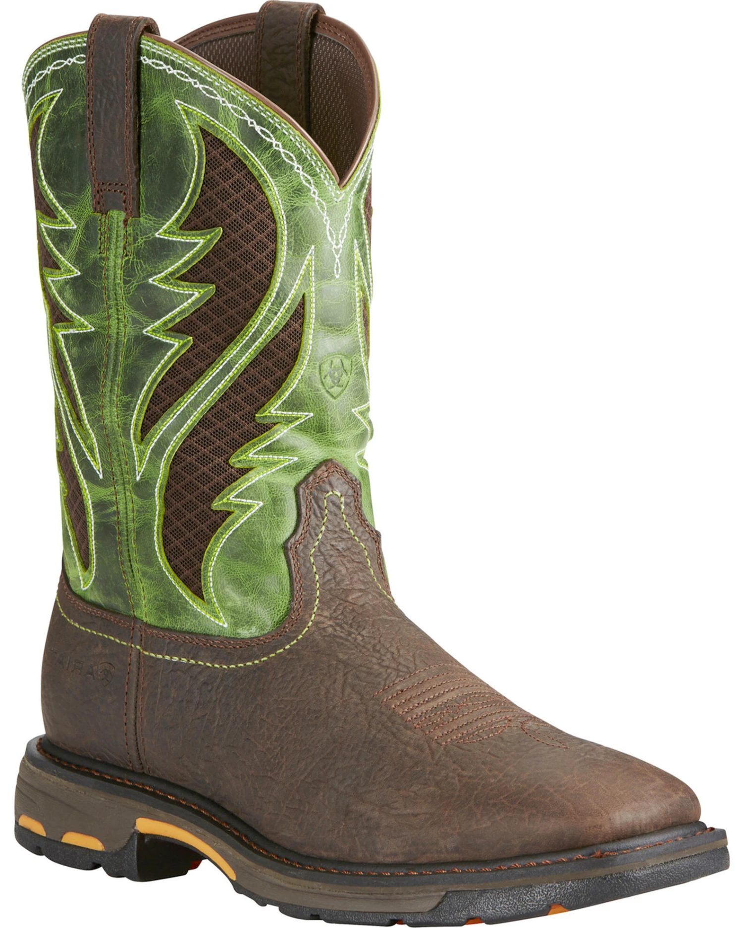 Ariat Men's Brown Workhog VentTek Work Boots - Square Toe 3 Ariat Men's Brown Workhog VentTek Work Boots - Square Toe