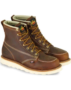 Thorogood Men's 6" American Heritage MAXwear Made In The USA Wedge Sole Work Boots - Soft Toe