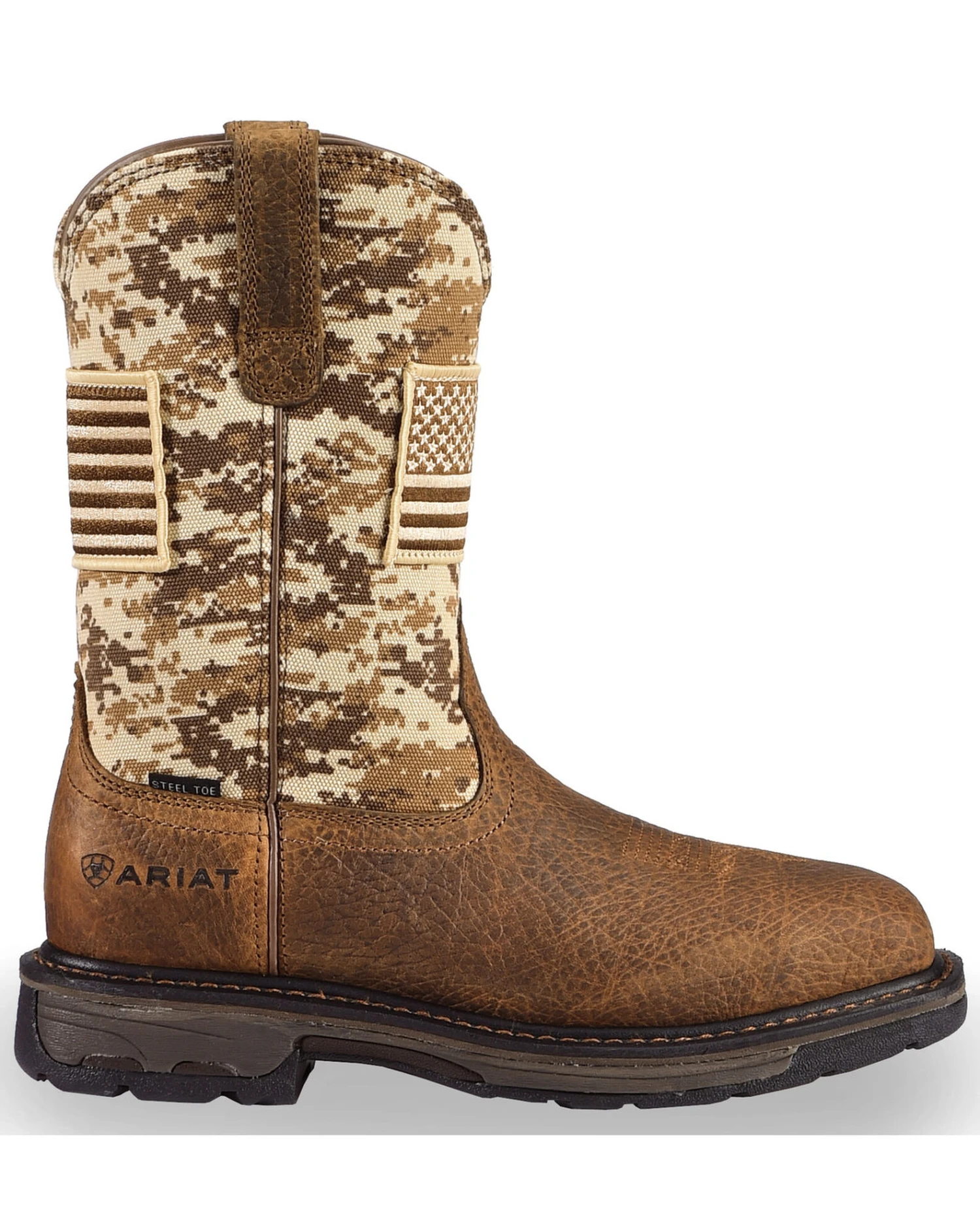 Ariat Men's Workhog Patriot Western Boots - Steel Toe 4 Ariat Men's Workhog Patriot Western Boots - Steel Toe - Image 2
