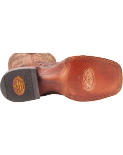 El Dorado Men's Handmade Caiman Back Brass Stockman Boots - Broad Square Toe -Pro Boots Shop 2000221949 221 BM