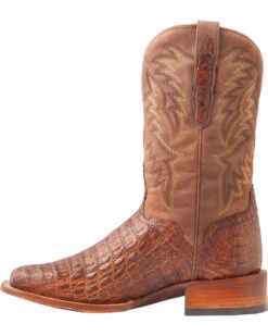 El Dorado Men's Handmade Caiman Back Brass Stockman Boots - Broad Square Toe -Pro Boots Shop 2000221949 221 LT
