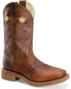 Double H Men's 11" Earthquake Rust ICE Western Work Boots - Square Toe