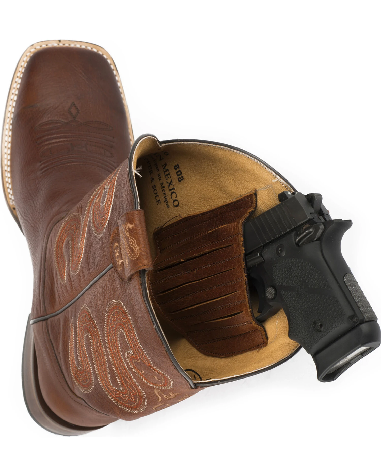 Roper Men's Conceal Carry Pocket Pierce Boots - Broad Square Toe 4 Roper Men's Conceal Carry Pocket Pierce Boots - Broad Square Toe - Image 2