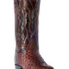 Dan Post Men's Pershing Brass Full Quill Ostrich Western Boots - Medium Toe -Pro Boots Shop 2000238129 200 P1