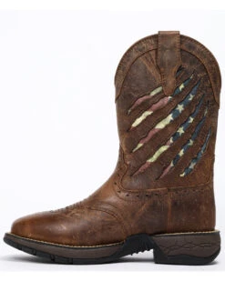 Brothers & Sons Men's Scratch American Flag Lite Performance Western Boots - Square Toe -Pro Boots Shop 2000258768 200 P3