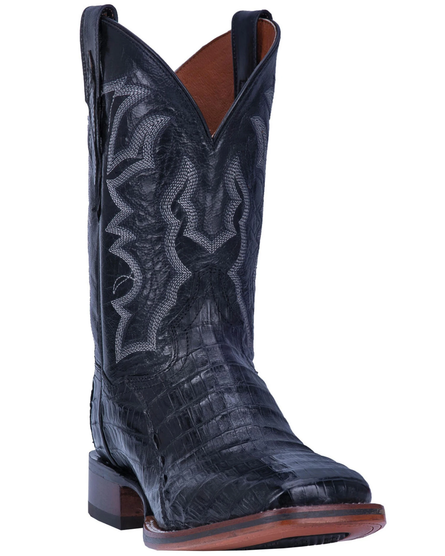 Dan Post Men's Kingsly Exotic Caiman Western Boots - Broad Square Toe 3 Dan Post Men's Kingsly Exotic Caiman Western Boots - Broad Square Toe