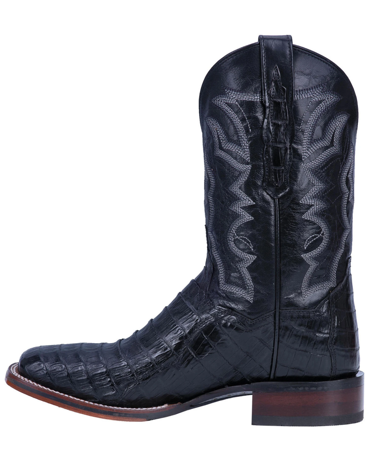 Dan Post Men's Kingsly Exotic Caiman Western Boots - Broad Square Toe 5 Dan Post Men's Kingsly Exotic Caiman Western Boots - Broad Square Toe - Image 3