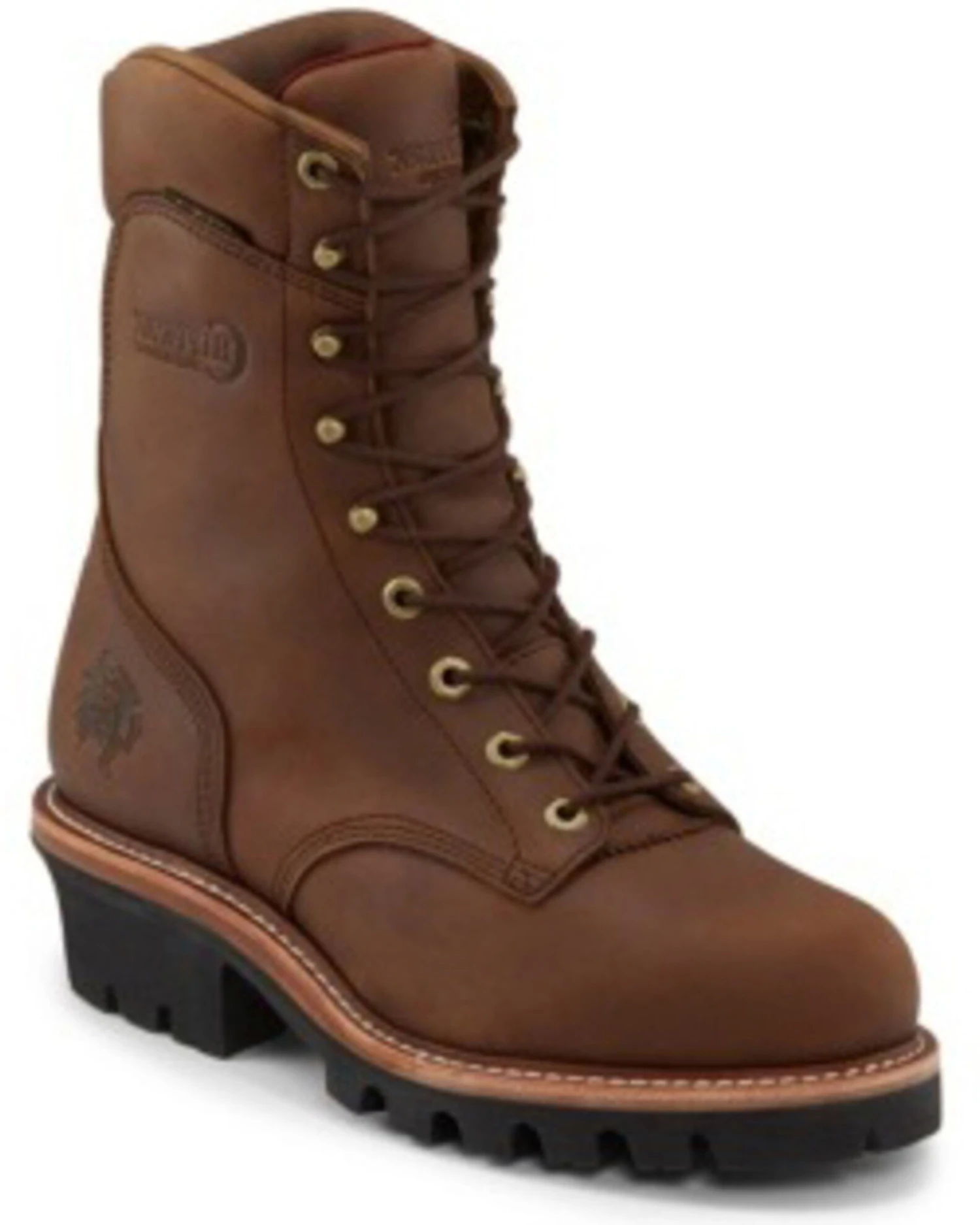 Chippewa Men's Tan Waterproof Logger Work Boots - Steel Toe 3 Chippewa Men's Tan Waterproof Logger Work Boots - Steel Toe