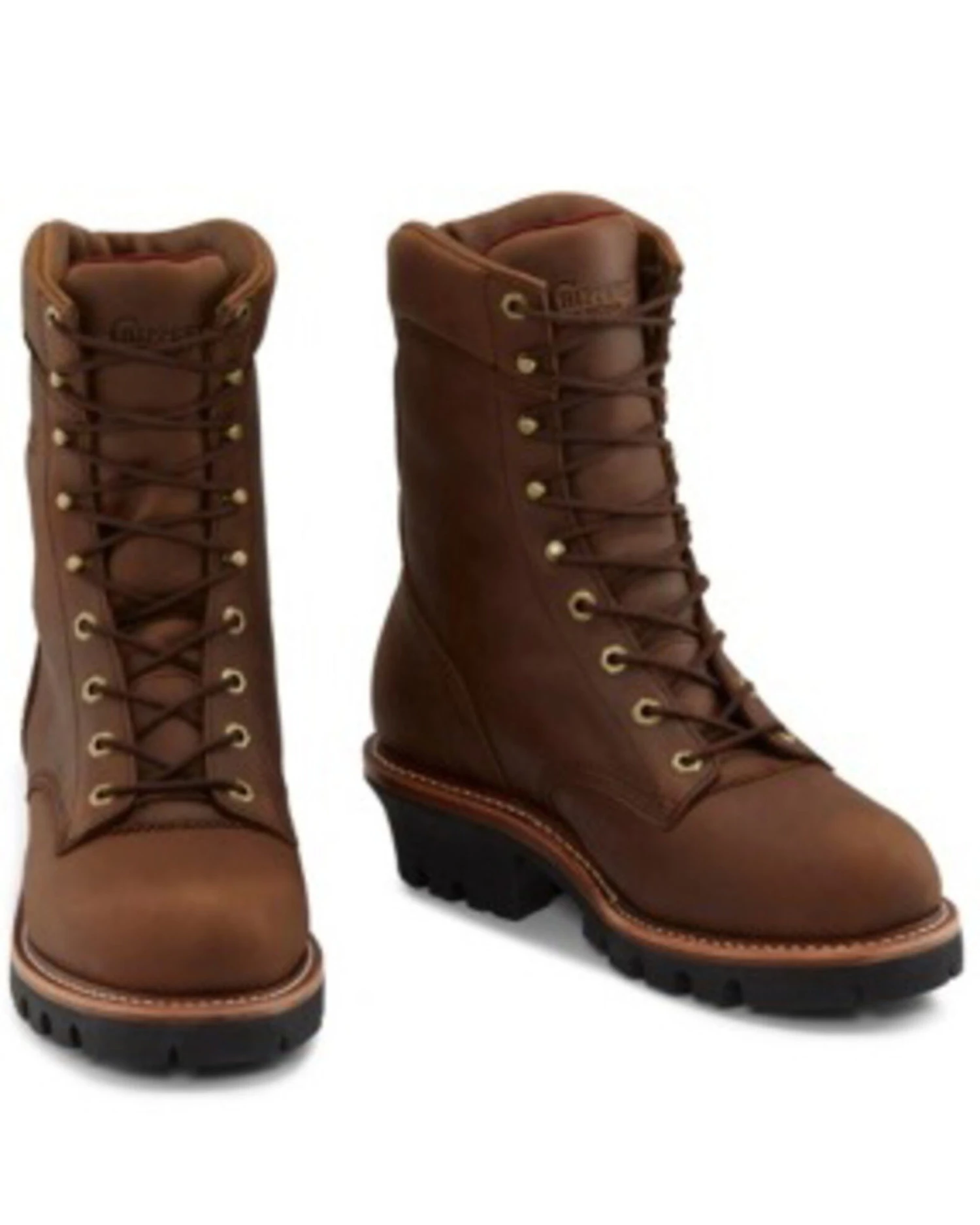 Chippewa Men's Tan Waterproof Logger Work Boots - Steel Toe 9 Chippewa Men's Tan Waterproof Logger Work Boots - Steel Toe - Image 7