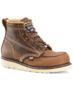 Carolina Men's 6" Domestic AMP USA Wedge Work Boot - Steel Toe 