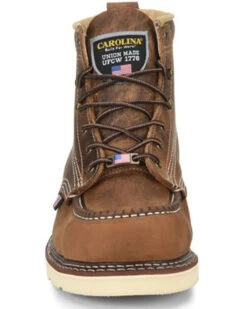 Carolina Men's 6" Domestic AMP USA Wedge Work Boot - Steel Toe  -Pro Boots Shop 2000303453 200 P3