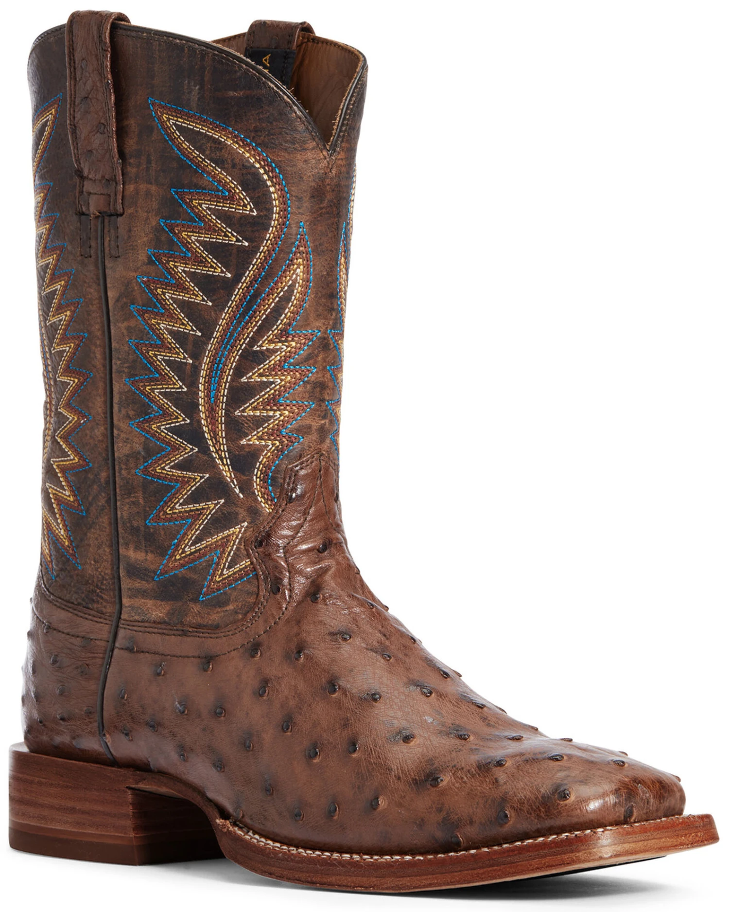 Ariat Men's Gallup Mocha Western Boots - Broad Square Toe 3 Ariat Men's Gallup Mocha Western Boots - Broad Square Toe