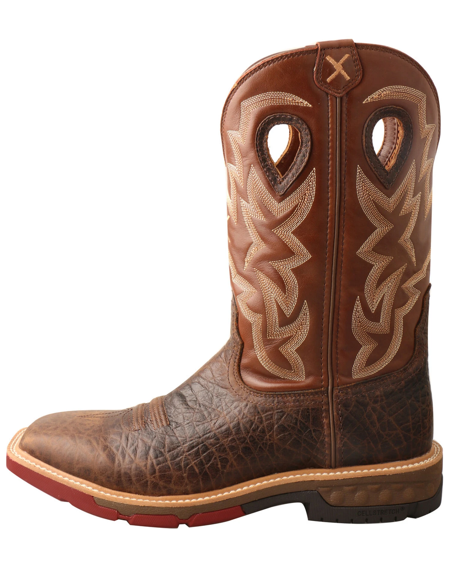 Twisted X Men's Brown Western Work Boots - Soft Toe 5 Twisted X Men's Brown Western Work Boots - Soft Toe - Image 3