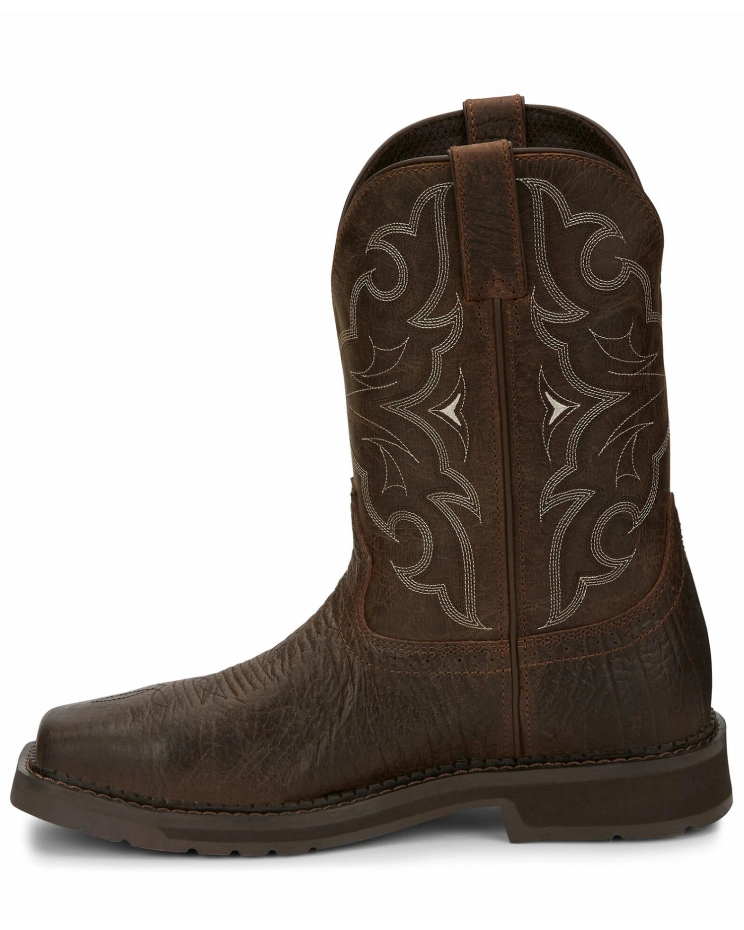 Justin Men's Amarillo Cactus Western Work Boots - Steel Toe 5 Justin Men's Amarillo Cactus Western Work Boots - Steel Toe - Image 3