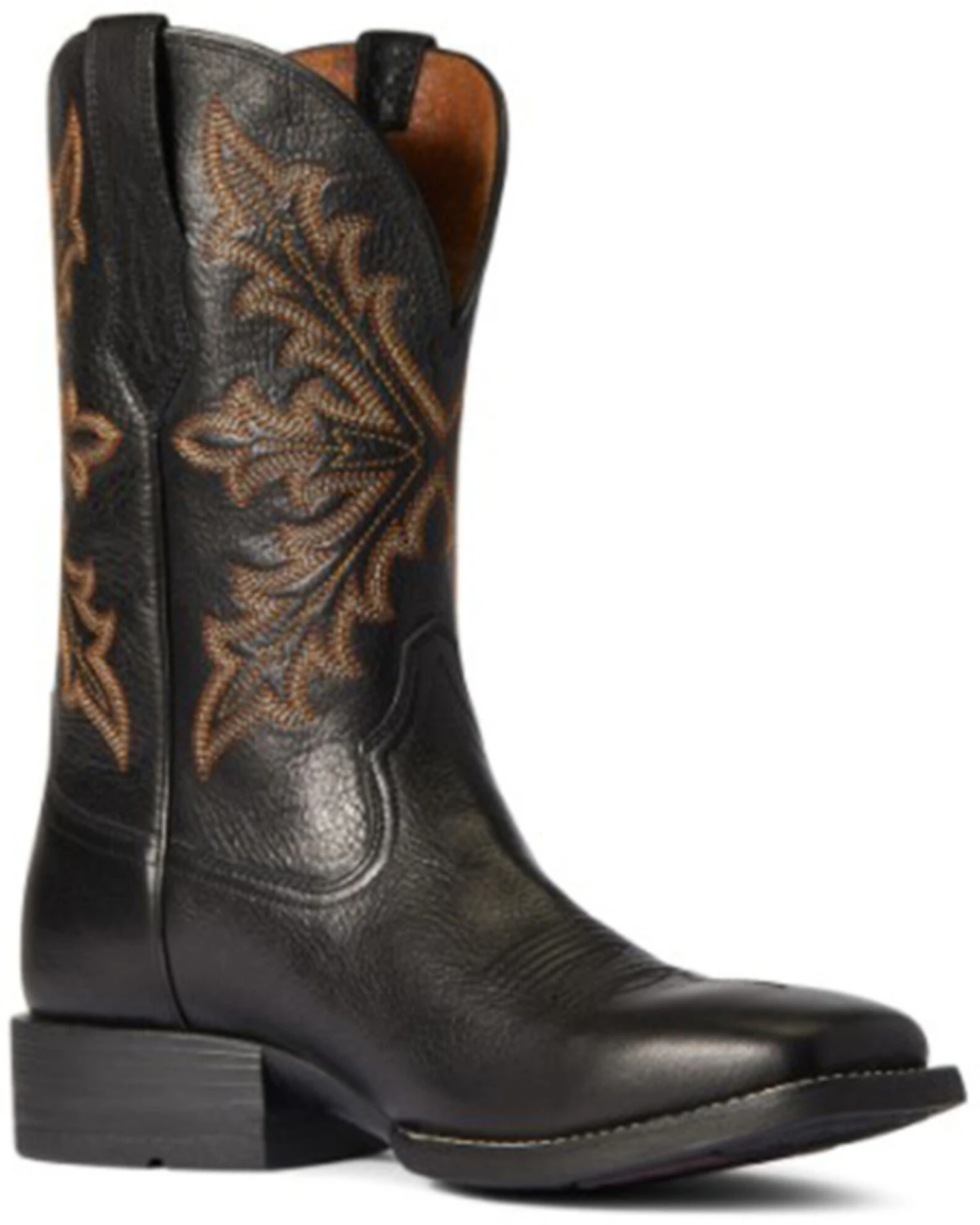 Ariat Men's Qualifier Night Sky Western Performance Boots - Broad Square Toe 3 Ariat Men's Qualifier Night Sky Western Performance Boots - Broad Square Toe