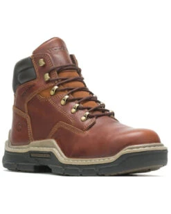 Wolverine Men's 6" Peanut Raider Durashock Lace-Up Work Boots - Soft Toe