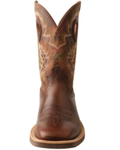 Twisted X Men's Brown Ruff Stock Western Boots - Square Toe 11 Twisted X Men's Brown Ruff Stock Western Boots - Square Toe -Pro Boots Shop 2000350217 201 P4