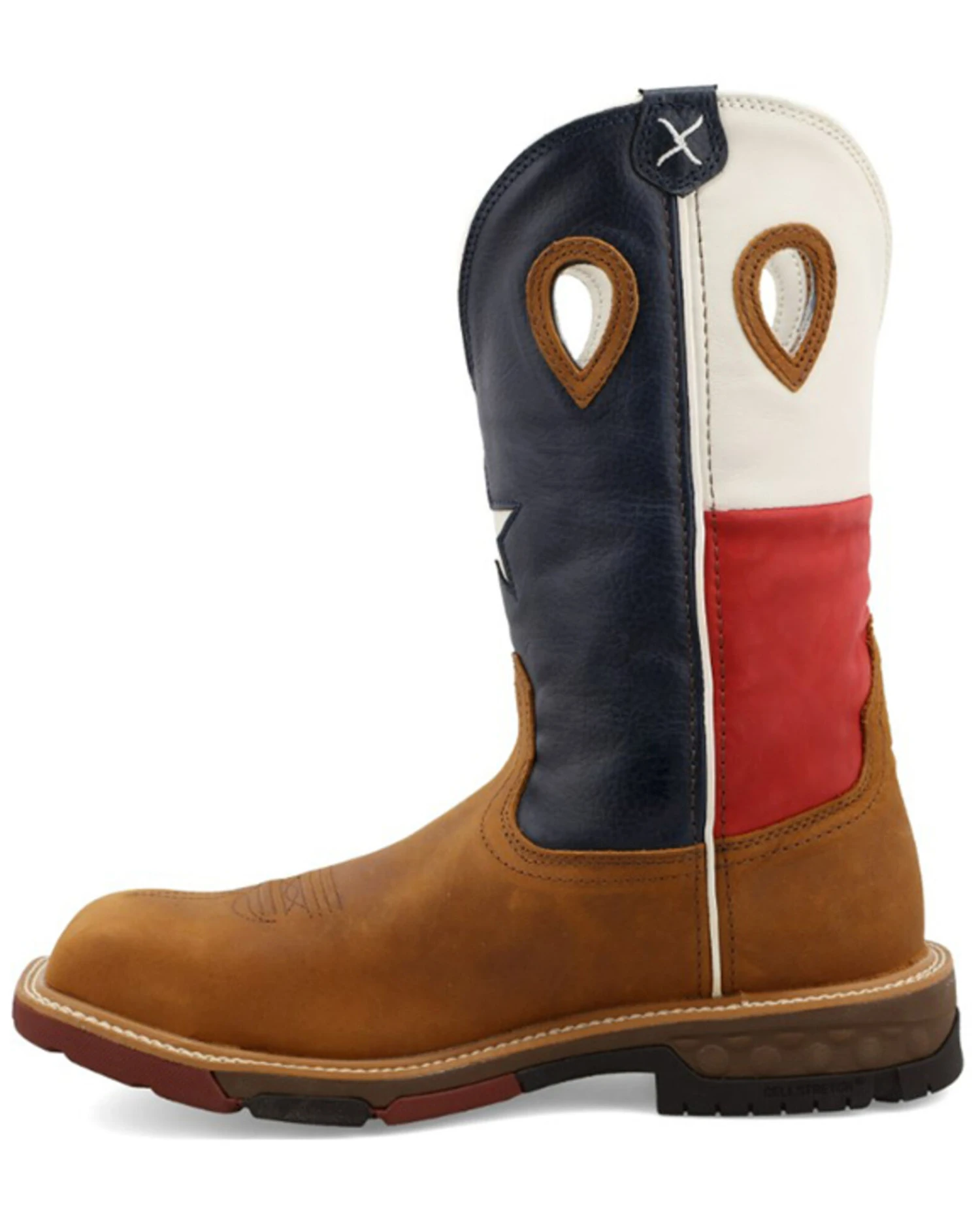 Twisted X Men's American Flag Western Work Boots - Nano Composite Toe 5 Twisted X Men's American Flag Western Work Boots - Nano Composite Toe - Image 3