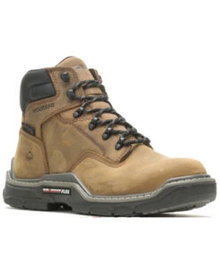 Wolverine Men's Raider Durashock Waterproof 6" Lace-Up Carbonmax Work Boots - Composite Toe 