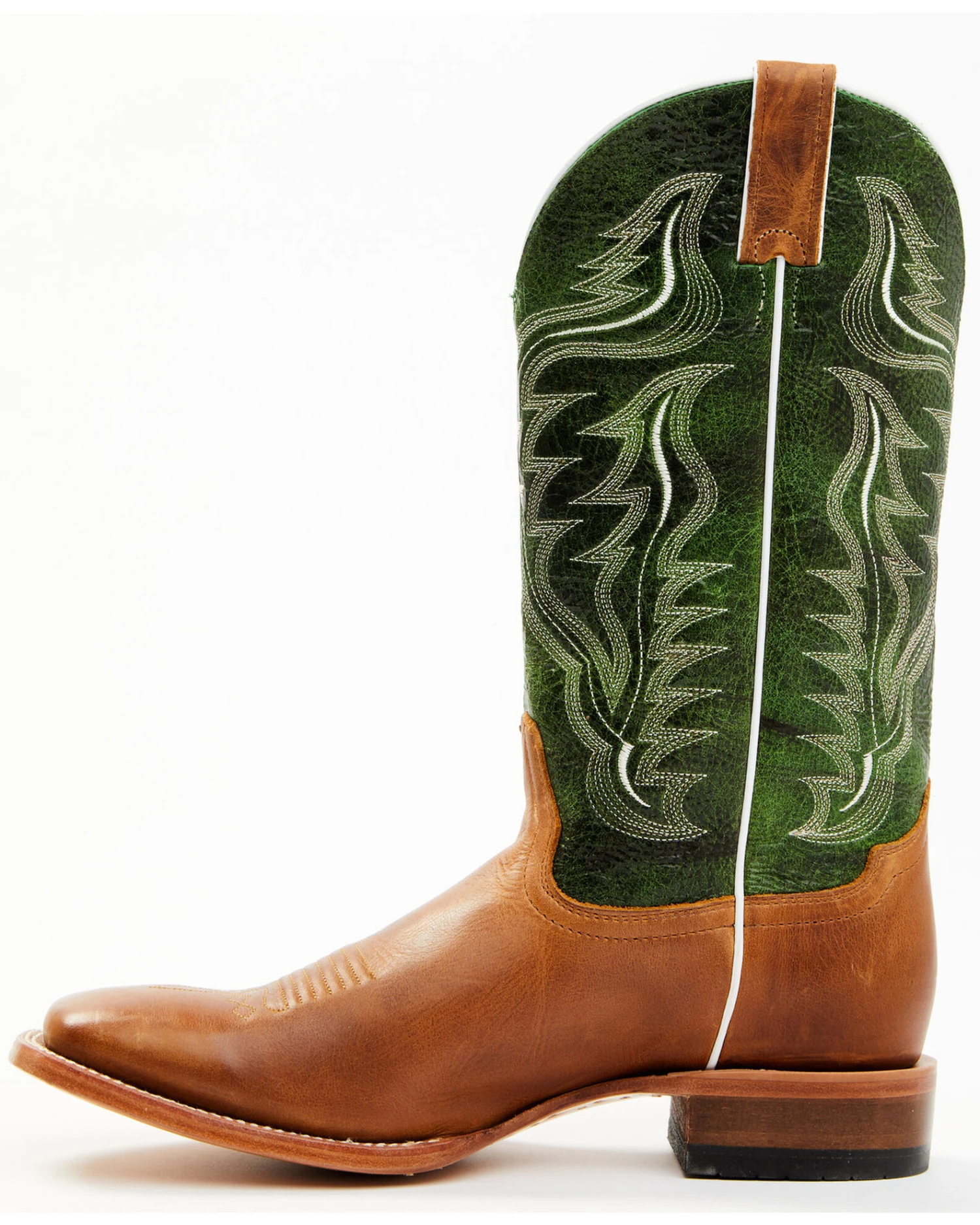 Cody James Men's Peridot Green Leather Western Boots - Broad Square Toe 5 Cody James Men's Peridot Green Leather Western Boots - Broad Square Toe - Image 3