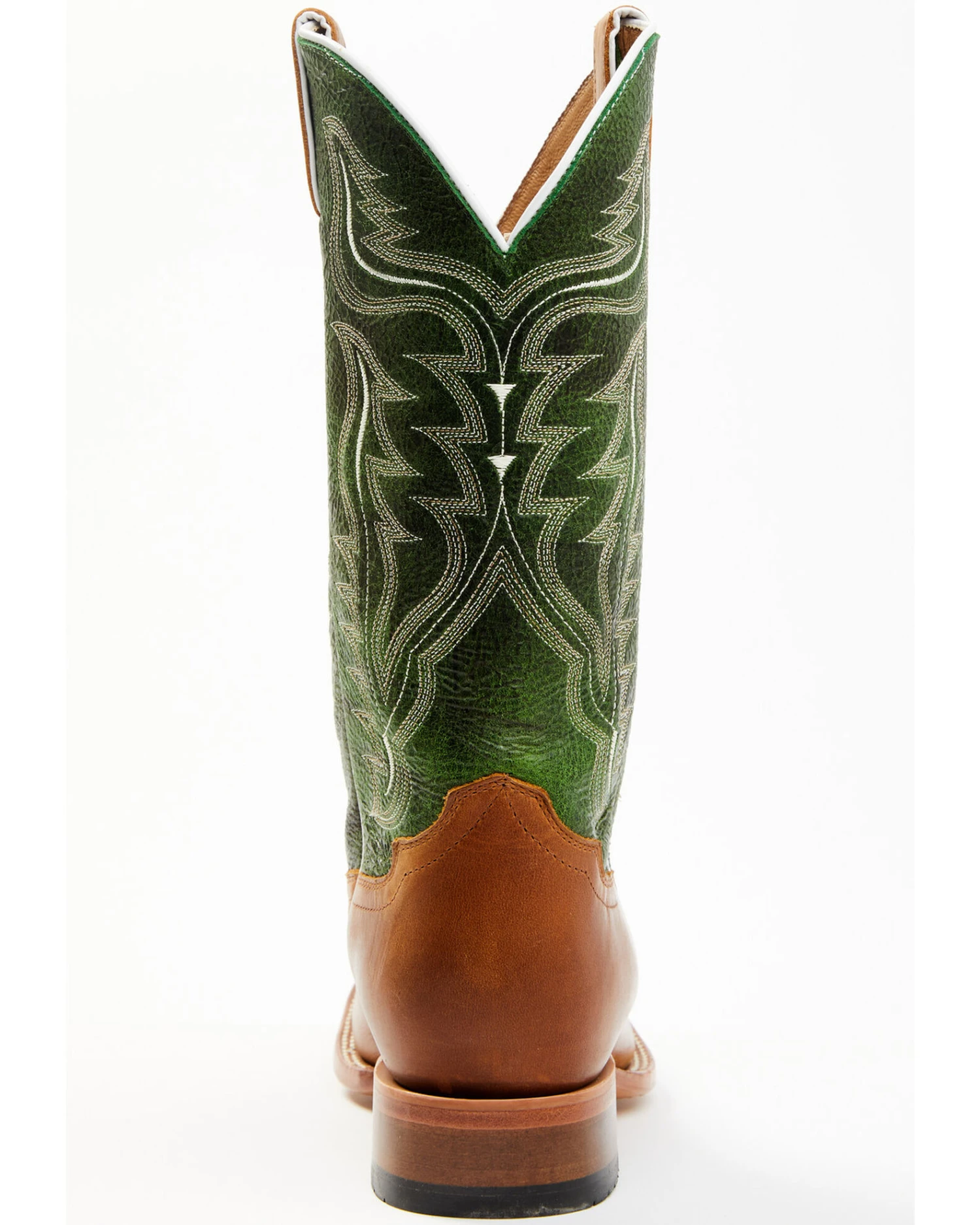 Cody James Men's Peridot Green Leather Western Boots - Broad Square Toe 7 Cody James Men's Peridot Green Leather Western Boots - Broad Square Toe - Image 5