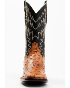Cody James Men's Full Quill Cognac Ostrich Exotic Western Boots - Broad Square Toe  -Pro Boots Shop 2000359772 001 P4