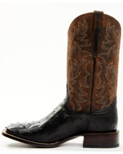 Cody James Men's Saddle Black Full-Quill Ostrich Exotic Western Boots - Broad Square Toe 11 Cody James Men's Saddle Black Full-Quill Ostrich Exotic Western Boots - Broad Square Toe -Pro Boots Shop 2000359778 001 P3