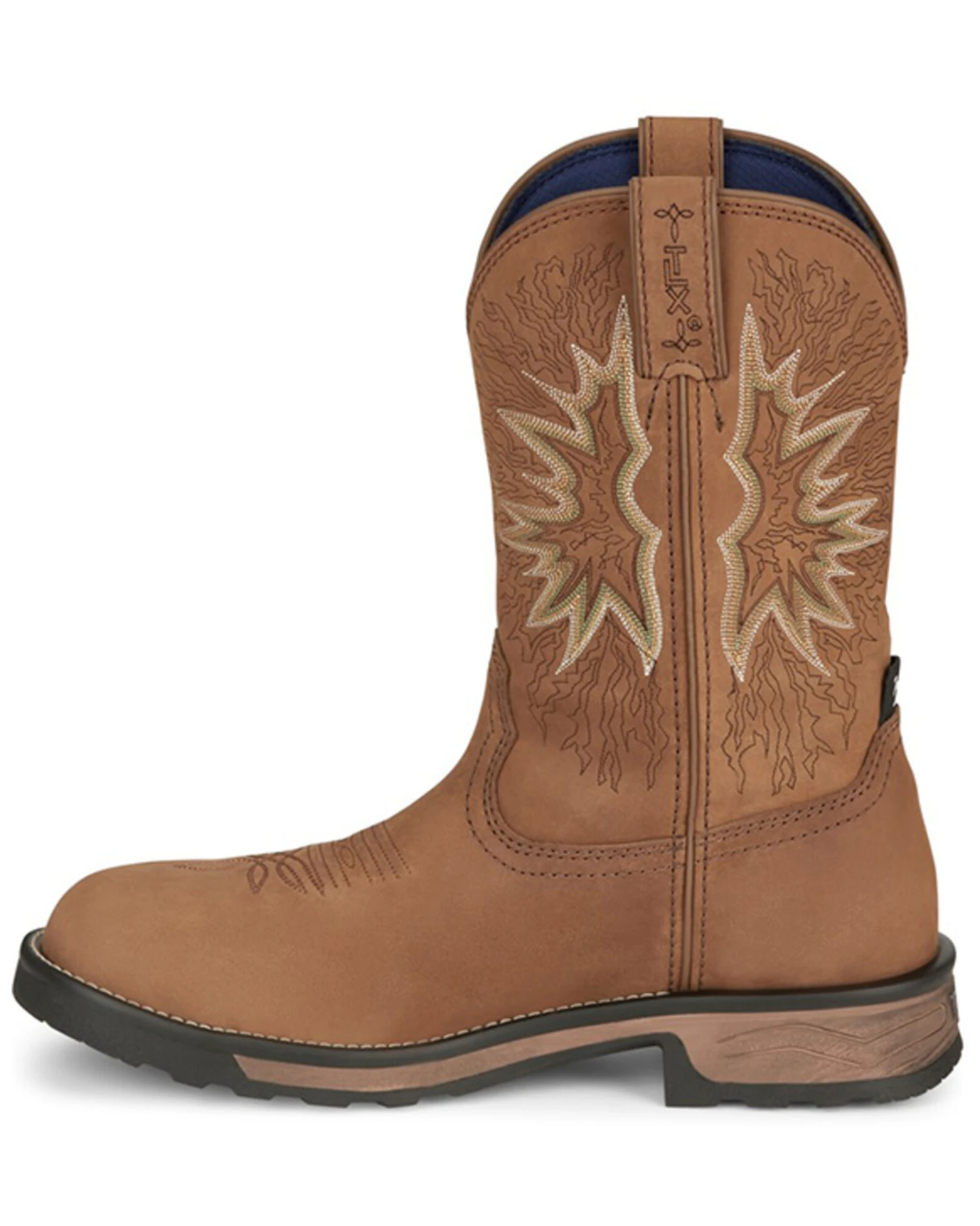 Tony Lama Men's Boom Saddle Cowhide Pull On Western Work Boots - Composite Toe 5 Tony Lama Men's Boom Saddle Cowhide Pull On Western Work Boots - Composite Toe - Image 3