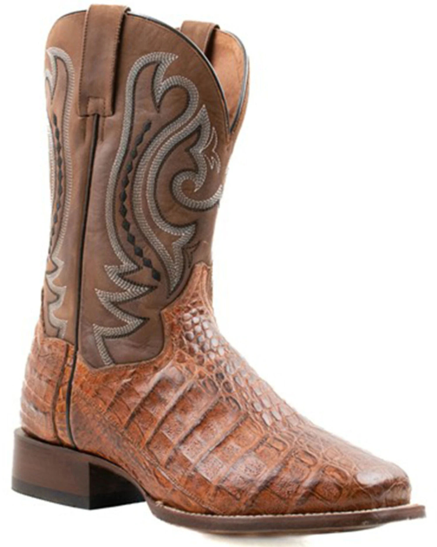 Dan Post Men's Exotic Caiman Western Boots - Broad Square Toe 3 Dan Post Men's Exotic Caiman Western Boots - Broad Square Toe