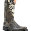 Dan Post Men's Skulls Motorcycle Western Boot - Square Toe -Pro Boots Shop 2000371083 001 P1