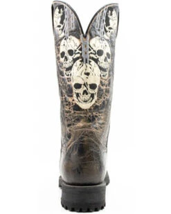 Dan Post Men's Skulls Motorcycle Western Boot - Square Toe -Pro Boots Shop 2000371083 001 P4